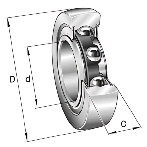 LEŽAJ LR207-2RSR 35X80X17 INA
